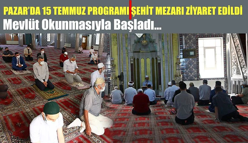 Pazar’da 15 Temmuz darbe girişiminin 5.yıldönümü programları başladı