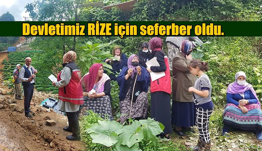 Rize Afet Bölgesine Kaynak..