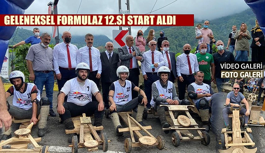 Karadeniz’in gelenekselleşen tahta araba mücadelesi Red Bull Formulaz başladı.