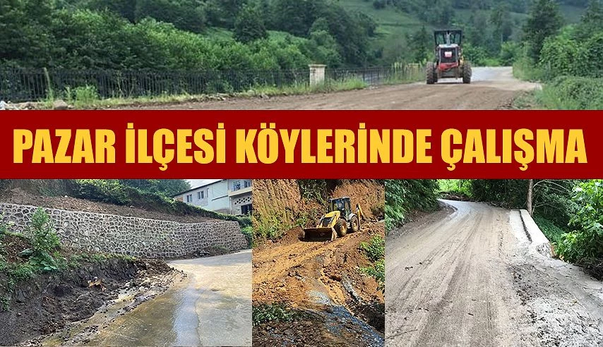 Pazar’da Köylerde yoğun çalışma..