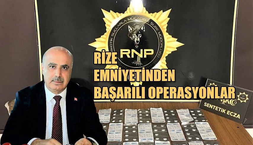 RİZE EMNİYETİ BAŞARIDAN BAŞARIYA KOŞUYOR