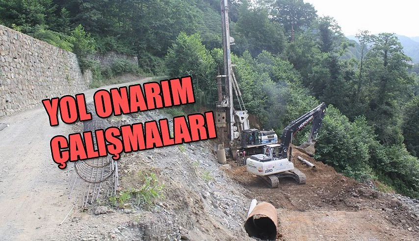 YOL YAPIM ÇALIŞMALARI DEVAM EDİYOR