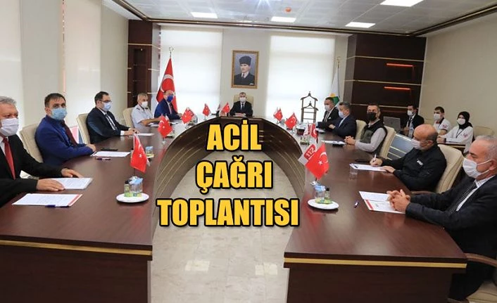 ACİL ÇAĞRI HİZMETLERİ İL KOORDİNASYON KOMİSYONU TOPLANTISI YAPILDI