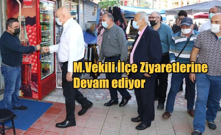 BAYRAKTUTAN İLÇE ZİYARETLERİNE DEVAM EDİYOR