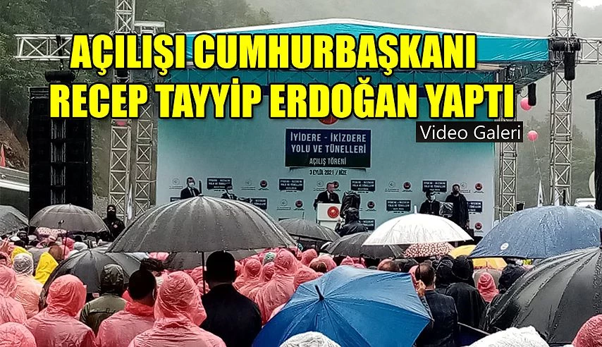 Cumhurbaşkanı Erdoğan Rize’yi Erzurum’a bağlayan yolun açılışını yaptı