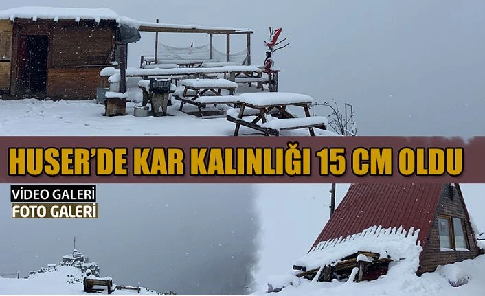 Kar kalınlığı 15 cm’ye ulaştı