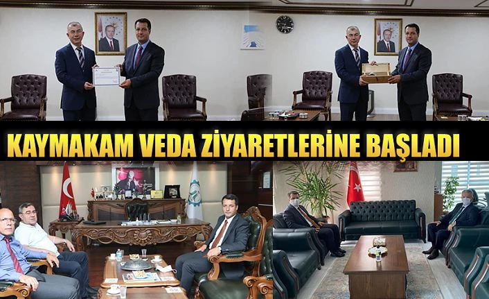 Kaymakam CANPOLAT VEDA ZİYARETLERİNE BAŞLADI