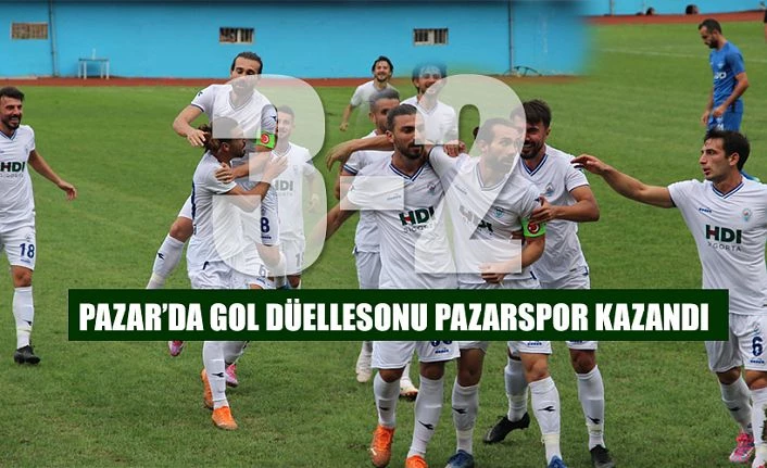 Pazar’da Gol Düellosunu Pazarspor kazandı 3-2