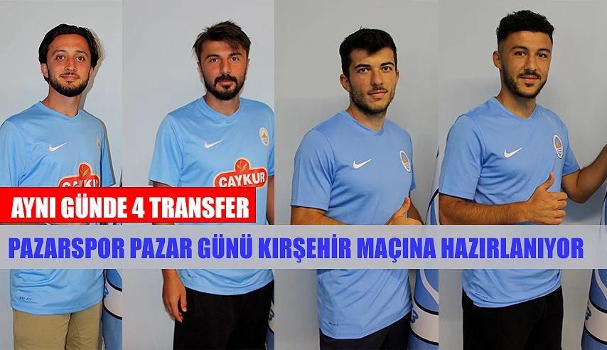 Pazarspor İç ve Dış Transferlere son güne kadar devam ediyor.