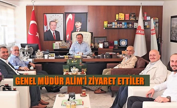 RİZE İRŞAD VAKFINDAN ÇAYKUR GENEL MÜDÜRÜ ALİME’E ZİYARET