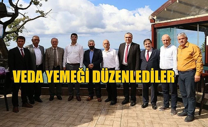 VEDA YEMEĞİ DÜZENLENDİ