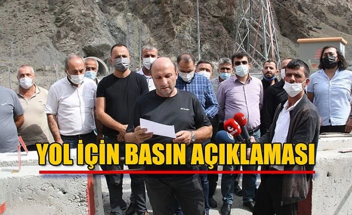 Yol İçin Basın Açıklaması..