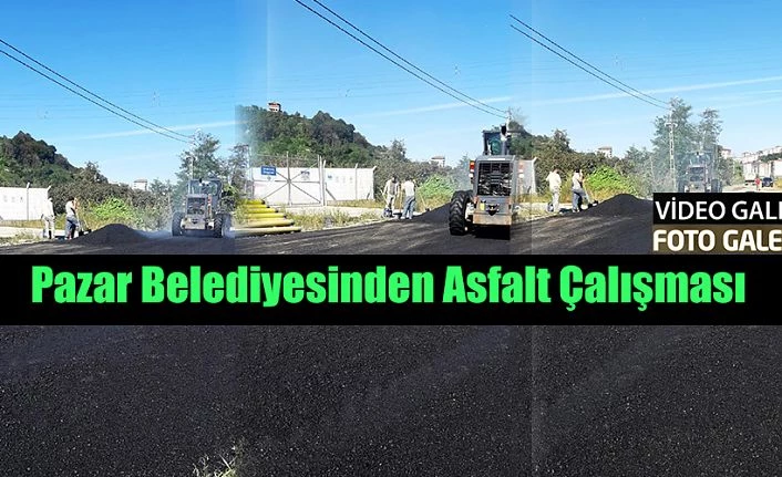 Belediye Asfalt Çalışması yaptı.