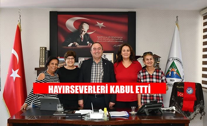 HAYIRSEVER GÖNÜLLÜLERİ KABUL ETTİ.