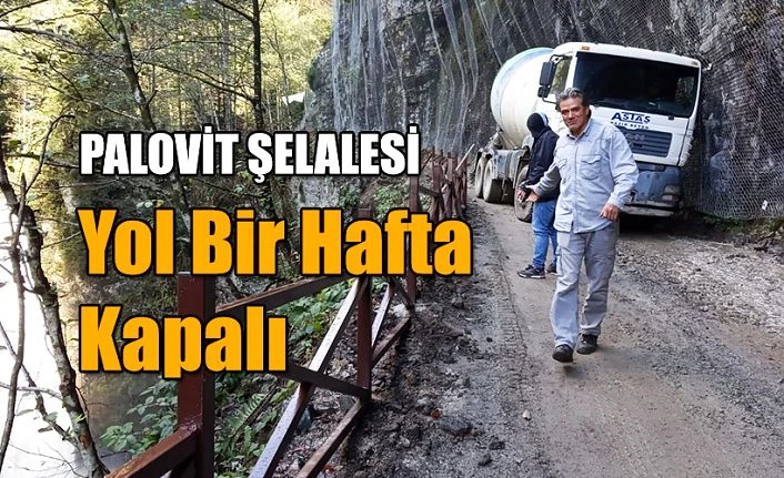 PALOVİT ŞELALE YOLU KAPALI