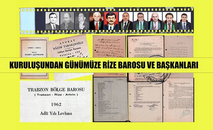 RİZE BAROSU TARİHİNE KATKI  SAHAFA DÜŞER BİZE DE DÜŞER