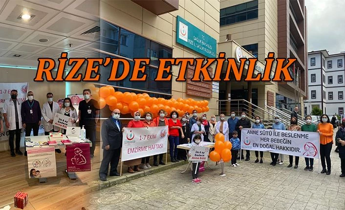 Rize’de, “Emzirme Haftası” etkinlikleri