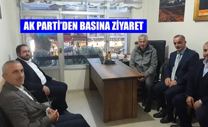 AK Parti İlçe yönetiminden yerel basına ziyaret