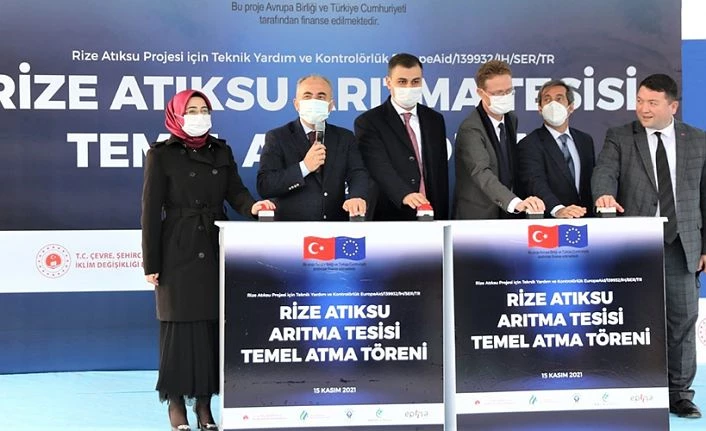 ATIK SU ARITMA TESİSİNİN TEMELİ ATILDI