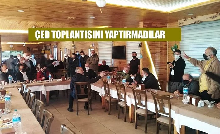 DENİZ KAFESLİ BALIK ÇİFTLİĞİ ÇED TOPLANTISI PROTESTO EDİLDİ