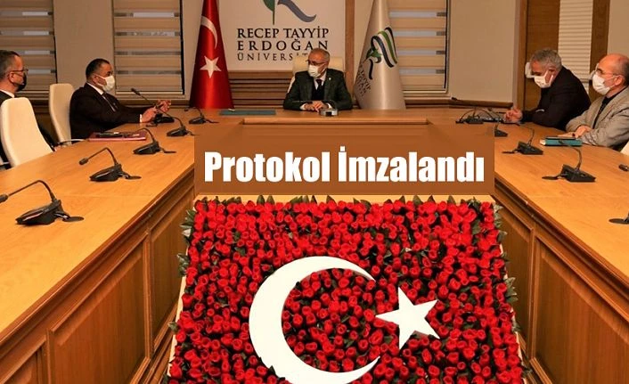 RTEÜ İLE RİZE MİLLİ EĞİTİM MÜDÜRLÜĞÜ ARASINDA PROTOKOL İMZALANDI