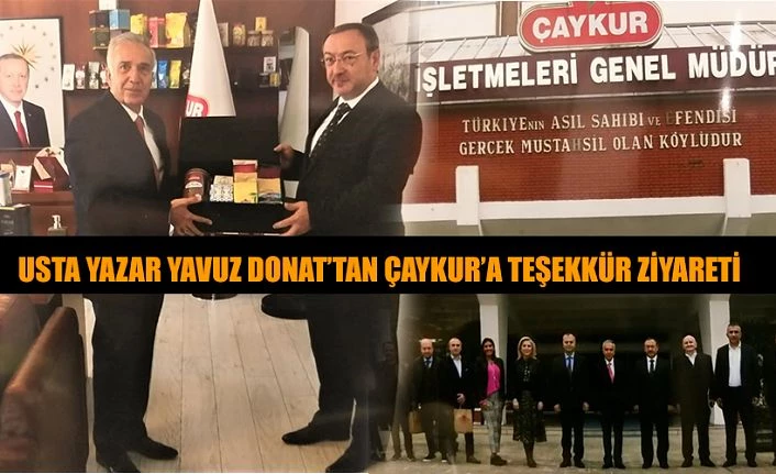 USTA YAZAR YAVUZ DONAT’DAN GENEL MÜDÜR ALİM’E TEBRİK ZİYARETİ