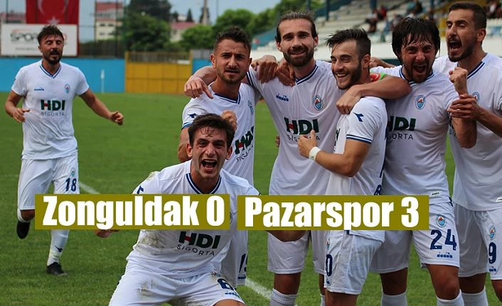 Zonguldakspor:0 - Pazarspor:3