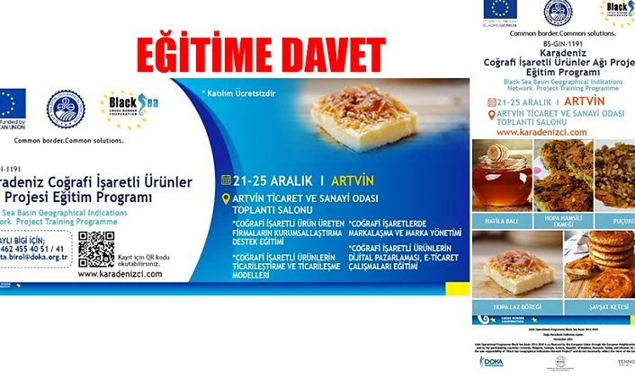 COĞRAFİ İŞARETLİ ÜRÜN EĞİTİMİNE DAVET