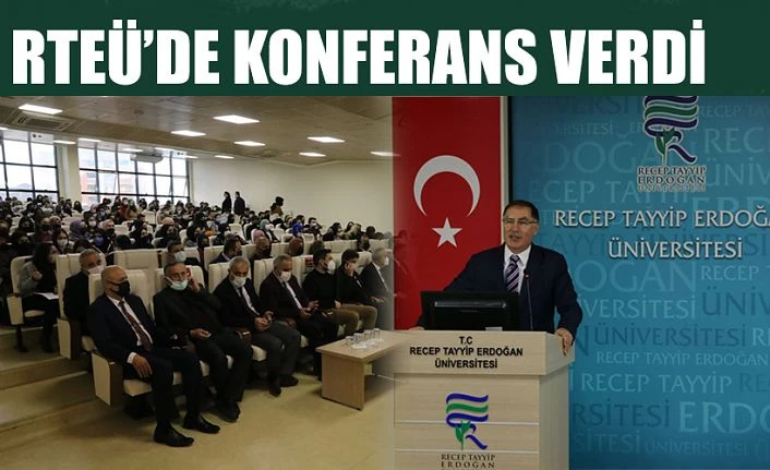 Kamu Başdenetçisi Şeref Malkoç Konferans Verdi