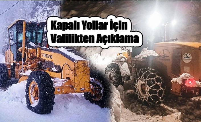 Kapanan Köy Yolları Ulaşıma Açılıyor