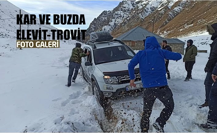 Kar ve Buzda Elevit-Ttrovit yaylasına çıktılar