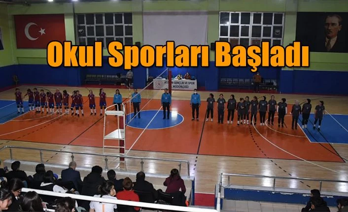 OKUL SPORLARI VOLEYBOL MÜSABAKALARI İLE BAŞLADI