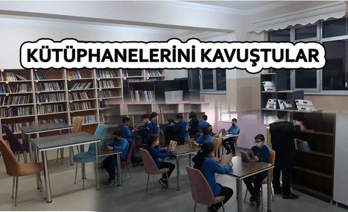 OKULLAR KÜTÜPHANELERİNE KAVUŞTU