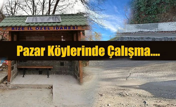 Pazar Köylerinde Çalışmalar Tam Gaz Devam ediyor.