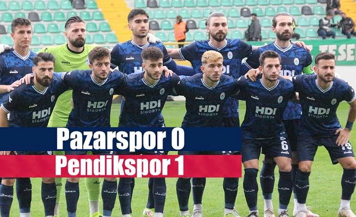 Pazarspor 0 Pendikspor 1