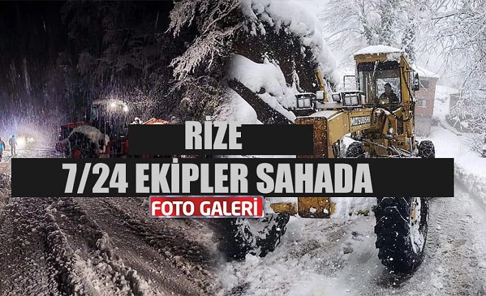 Rize Yoğun Kar etkisinde..