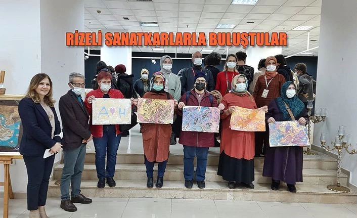 TRSM Hastaları “Rizeli Sanatkarlar” ile buluştu