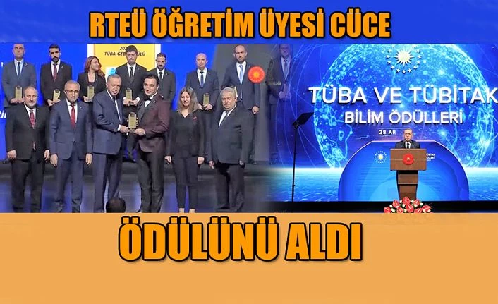 ÜSTÜN BAŞARI ÖDÜLÜNÜ CUMHURBAŞKANI ERDOĞAN’IN ELİNDEN ALDI