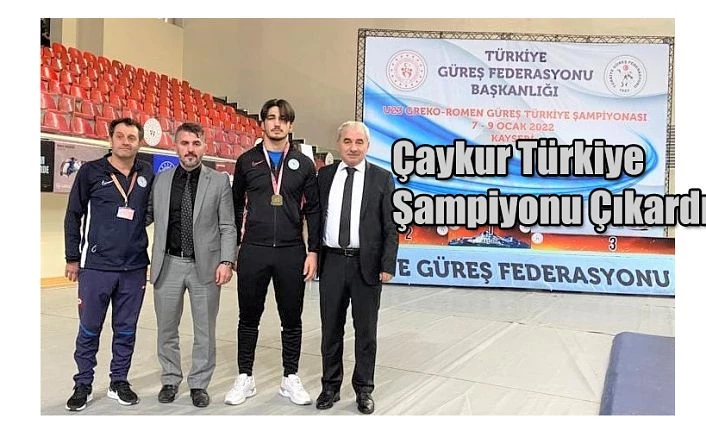 ÇAYKURSPOR GÜREŞ KAYSERİ’DE TÜRKİYE ŞAMPİYONU ÇIKARDI