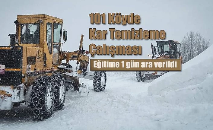 Kar Temizleme Çalışmaları Devam ediyor