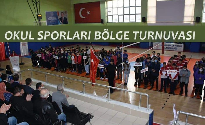 OKUL SPORLARI VOLEYBOL BÖLGE TURNUVASI BAŞLADI