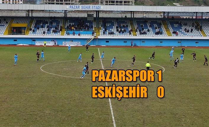 Pazarspor 1-0 kazandı