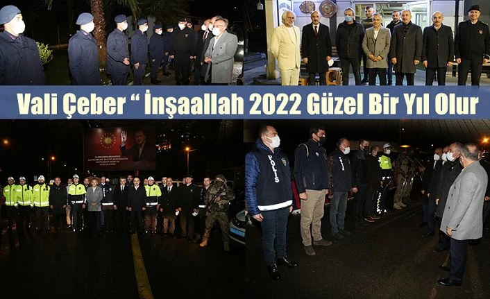 Rize’de güvenlik güçlerini uygulama noktasında ziyaret ettiler.