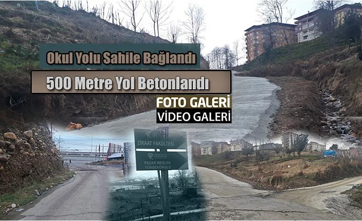 Yol sahile bağlandı