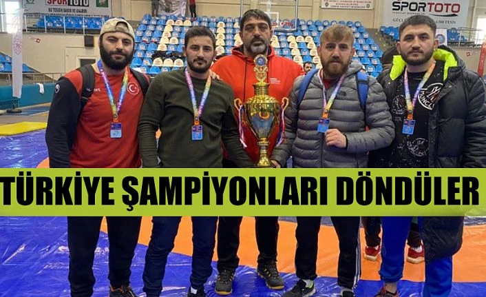 2 TÜRKİYE ŞAMPİYONLUĞU İLE DÖNDÜLER