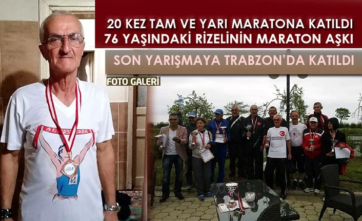 76 Yaşında maraton koştu.5.oldu