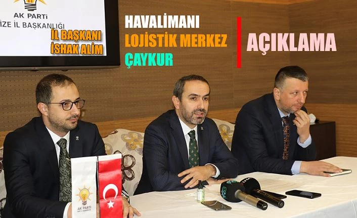 İL BAŞKANI ALİM RİZE BASINININ SORULARINI CEVAPLADI