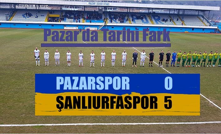 Pazarspor’da neler oluyor. Evinde Tarihi Fark yedi.0-5