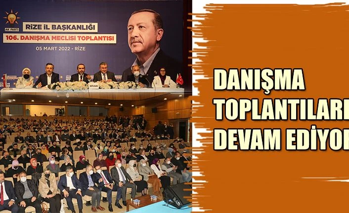 AK PARTİ RİZE 106.İL DANIŞMA TOPLANTISI YAPILDI