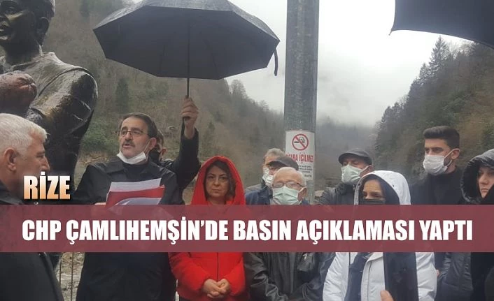 CHP RİZE İL BAŞKANLIĞI GÜBRE FİYATLARI İLE İLGİLİ ÇAMLIHEMŞİN BASIN AÇIKLAMASI